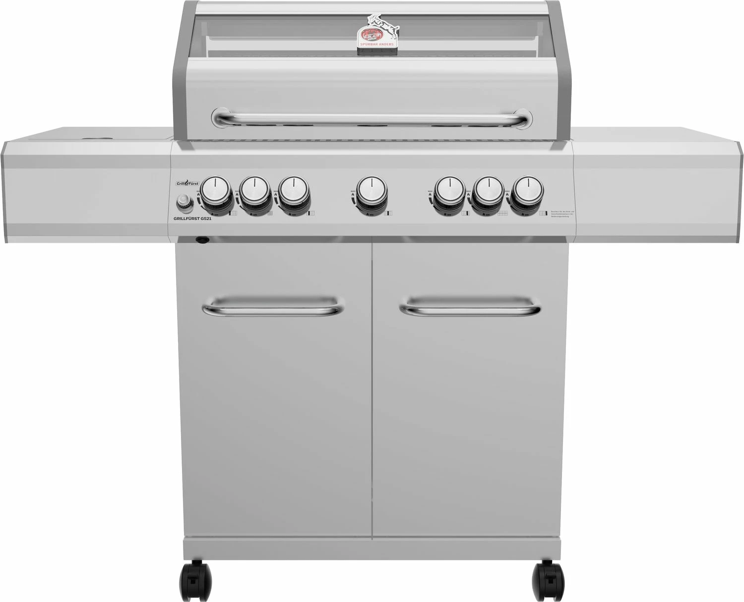 Grillfürst G521E 5-Brenner Edelstahl-Gasgrill - 1. FC Köln Edition - Edelstahlroste 1 Grillfürst G521E 5-Brenner Edelstahl-Gasgrill - 1. FC Köln Edition - Edelstahlroste