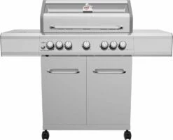 Grillfürst G521G 5-Brenner Edelstahl-Gasgrill - 1. FC Köln Edition - Gusseisenroste