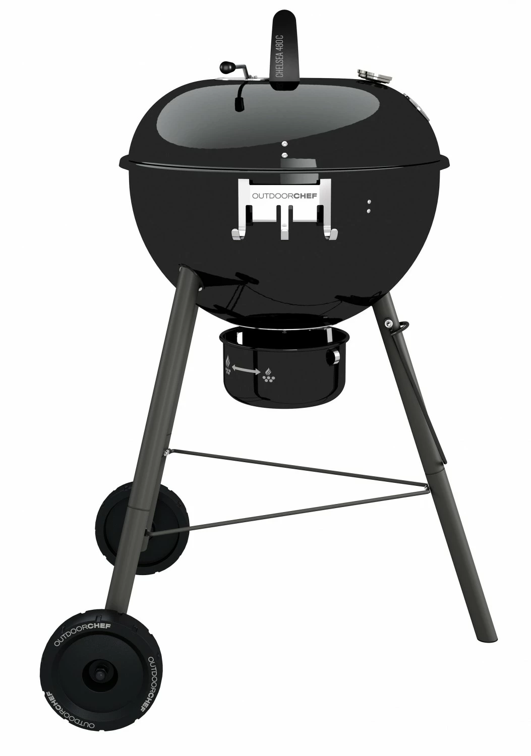 Outdoorchef Holzkohle Kugelgrill Chelsea 480 C Schwarz 1 Outdoorchef Holzkohle Kugelgrill Chelsea 480 C Schwarz