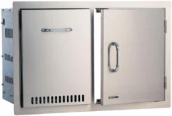 BULL Tür / Schubladen Kombination, Auszug, Edelstahl, 76 Cm