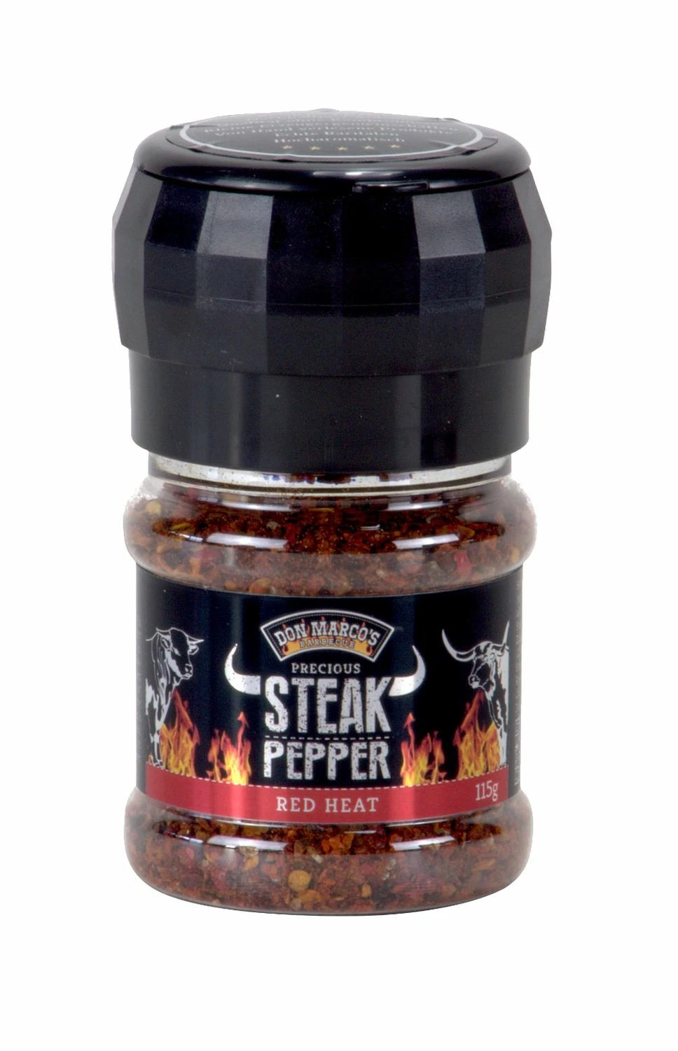 Don Marcos Steak Peffer - Red Heat - Mit Mühlenaufsatz, 115 G 1 Don Marcos Steak Peffer - Red Heat - Mit Mühlenaufsatz, 115 G