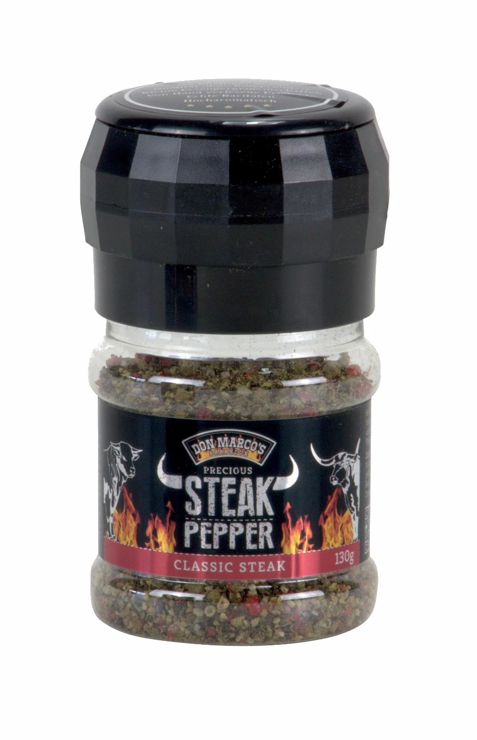Don Marcos Steak Peffer - Classic - Mit Mühlenaufsatz, 130 G 1 Don Marcos Steak Peffer - Classic - Mit Mühlenaufsatz, 130 G