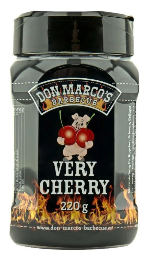 Don Marcos Very Cherry BBQ Rub 220g Dose 1 Don Marcos Very Cherry BBQ Rub 220g Dose
