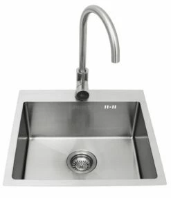 BULL Spülbecken Größe M (43x36x20cm) Inkl. Wasserhahn Für Warm/kalt