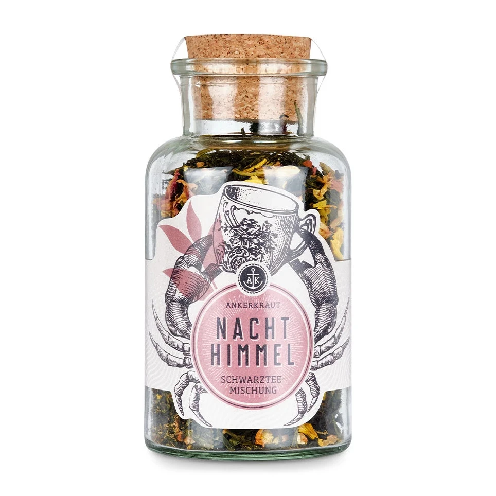 Ankerkraut Tee-Box "Mit Allen Wassern Gewaschen" - Mit Sencha Gojibeere, Nachthimmel, Orange Grapefruit 2 Ankerkraut Tee-Box "Mit Allen Wassern Gewaschen" - Mit Sencha Gojibeere, Nachthimmel, Orange Grapefruit – Bild 2