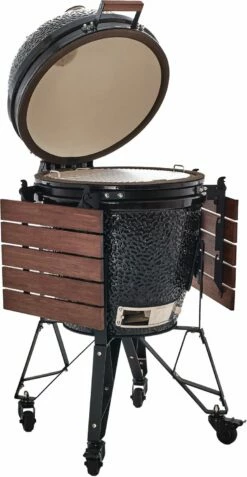 The Bastard Keramikgrill Classic Large - Complete - Schwarz Glänzend - Modell 2023 13 The Bastard Keramikgrill Classic Large - Complete - Schwarz Glänzend - Modell 2023 -Grill Verkaufs-Shop Bastard Grill Large Complete Deckel Seitentische BC201