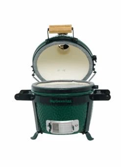 Big Green Egg Mini Keramikgrill Starter - Paket 26 Big Green Egg Mini Keramikgrill Starter - Paket -Grill Verkaufs-Shop Big Green Egg Mini EGG Carrier Mini deckel geoeffnet 1