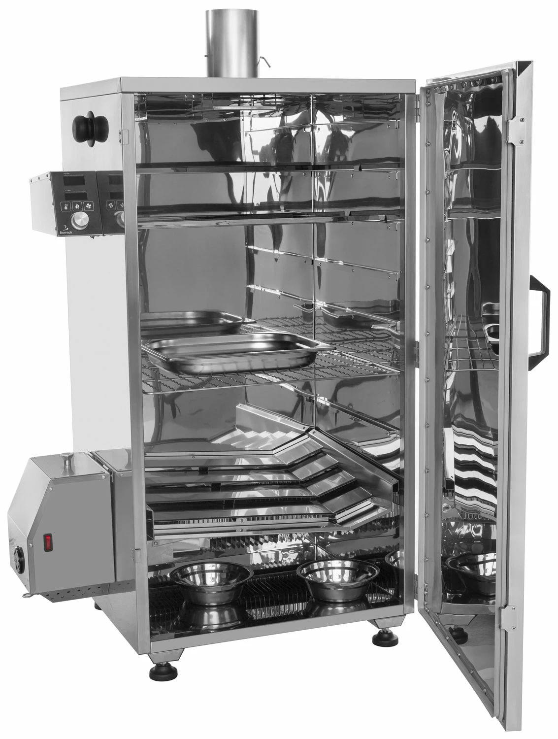 Borniak BBQ Smoker Digital BBDST-150 Edelstahl - Version 1.4 Mit Timer 2 Borniak BBQ Smoker Digital BBDST-150 Edelstahl - Version 1.4 Mit Timer – Bild 2