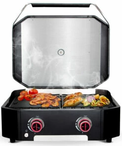 COZZE Plancha 600 / Plancha Grill Mit 2 Gusseisen Grillplatten 13 COZZE Plancha 600 / Plancha Grill Mit 2 Gusseisen Grillplatten -Grill Verkaufs-Shop COZZE Plancha 600 2 Brenner Gasgrill Food