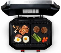 COZZE Plancha 600 / Plancha Grill Mit 2 Gusseisen Grillplatten 14 COZZE Plancha 600 / Plancha Grill Mit 2 Gusseisen Grillplatten -Grill Verkaufs-Shop COZZE Plancha 600 2 Brenner Gasgrill Food Topview