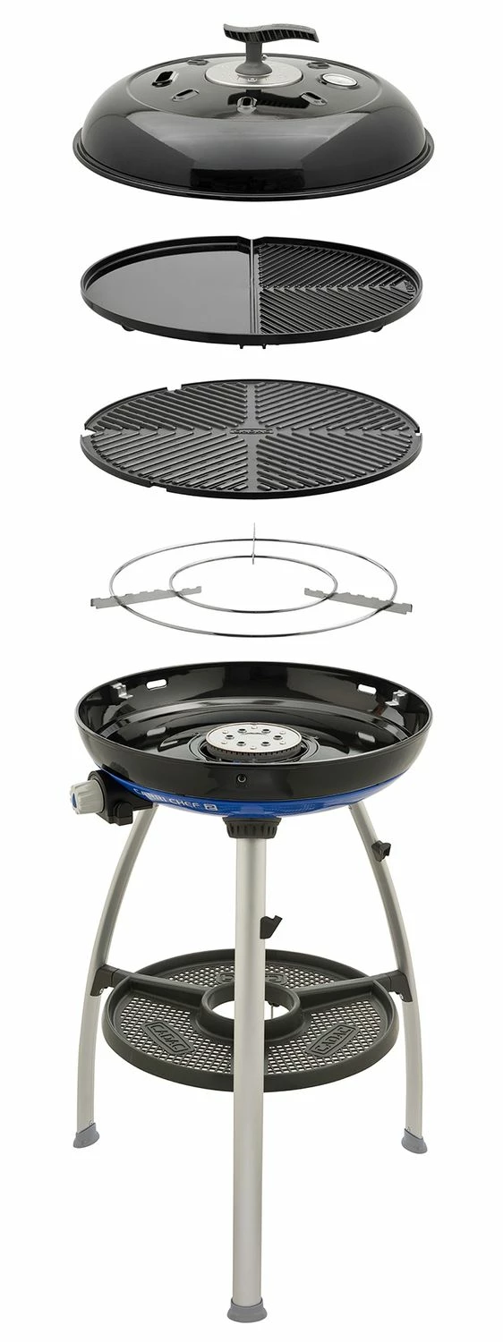 CADAC Camping Gasgrill Carri Chef 50 / BBQ + Grill2Braai + Dome - 30mbar 1 CADAC Camping Gasgrill Carri Chef 50 / BBQ + Grill2Braai + Dome - 30mbar