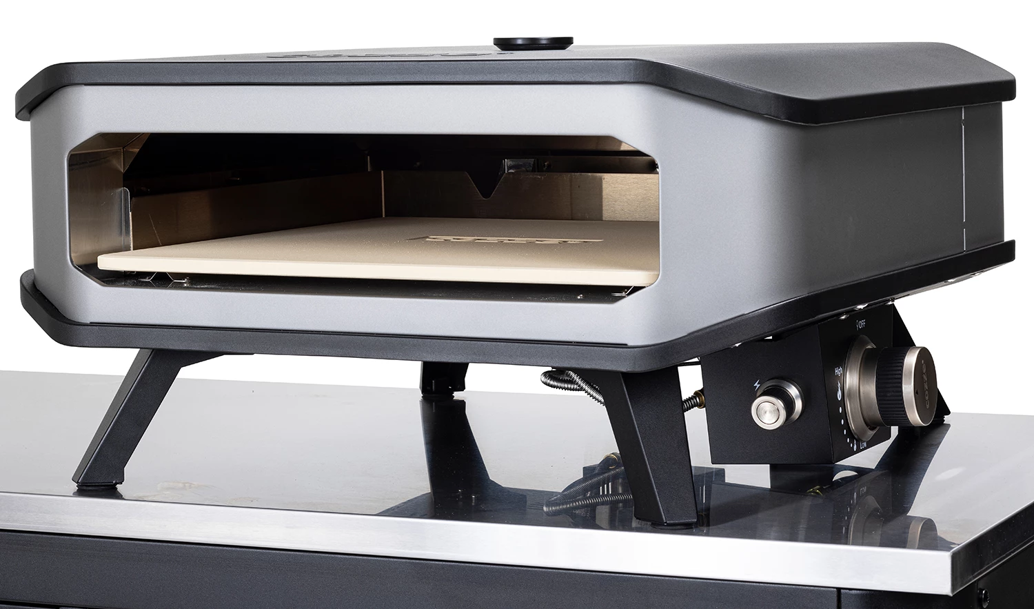 COZZE Pizzaofen Gas 42,5 Cm (17") Mit Thermometer - Inkl. Pizzastein 3 COZZE Pizzaofen Gas 42,5 Cm (17") Mit Thermometer - Inkl. Pizzastein – Bild 3