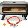COZZE Pizzaofen Gas 42,5 Cm (17") Mit Thermometer - Inkl. Pizzastein