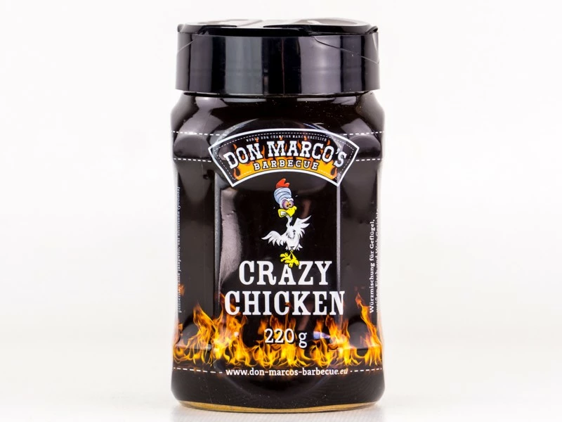 Don Marcos Crazy Chicken BBQ Rub 220g Dose 1 Don Marcos Crazy Chicken BBQ Rub 220g Dose