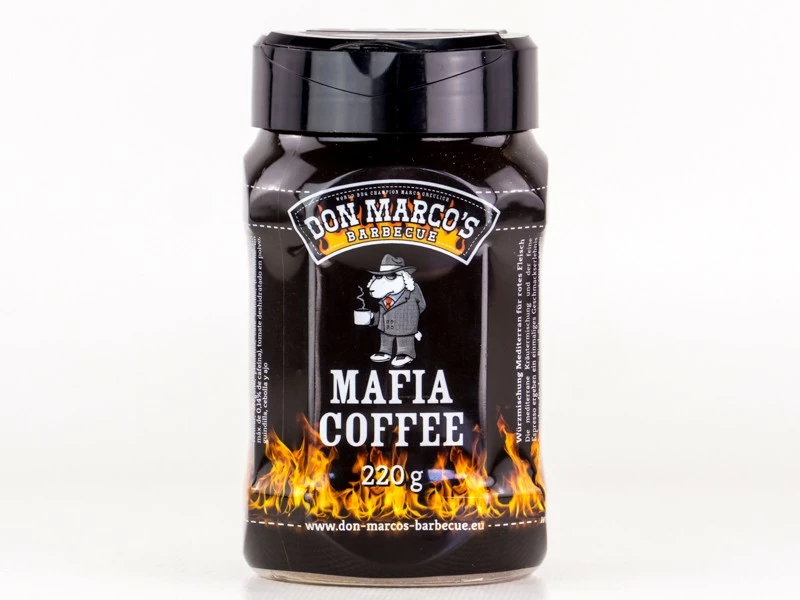 Don Marcos Mafia Coffee Rub BBQ Rub 220g Dose 1 Don Marcos Mafia Coffee Rub BBQ Rub 220g Dose
