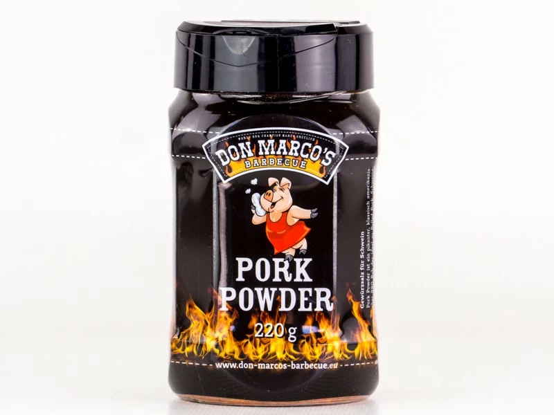 Don Marcos Pork Powder BBQ Rub 220g Dose 1 Don Marcos Pork Powder BBQ Rub 220g Dose