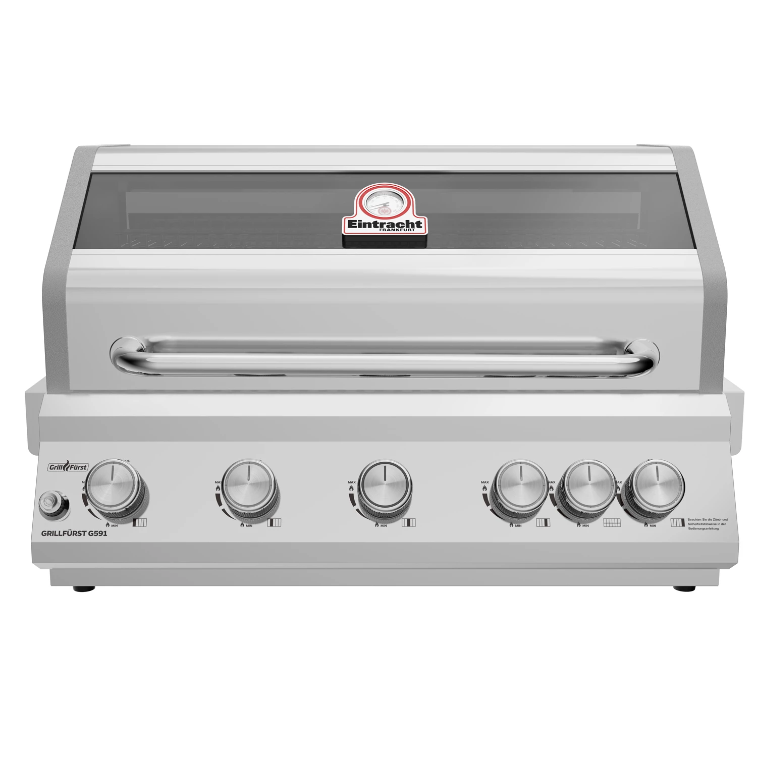 Grillfürst G591E 5-Brenner Einbaugrill - Eintracht Frankfurt Edition - Edelstahlroste 1 Grillfürst G591E 5-Brenner Einbaugrill - Eintracht Frankfurt Edition - Edelstahlroste