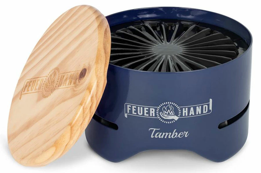 Feuerhand Tischgrill Tamber Blau 1 Feuerhand Tischgrill Tamber Blau
