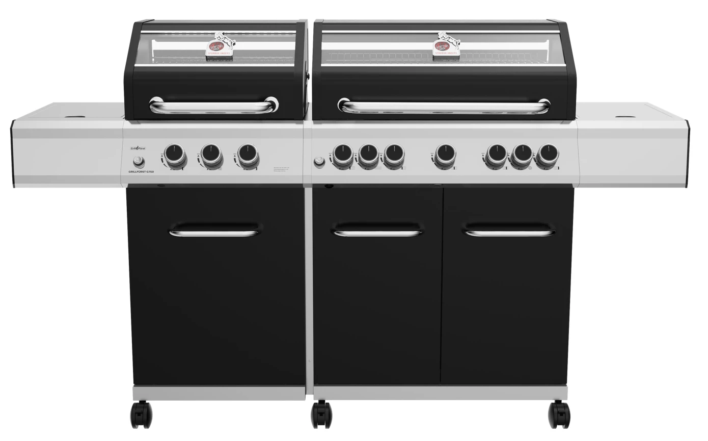 Grillfürst G750G 7-Brenner Doppelkammer - Gasgrill - 1. FC Köln Edition - Gusseisenroste 1 Grillfürst G750G 7-Brenner Doppelkammer - Gasgrill - 1. FC Köln Edition - Gusseisenroste