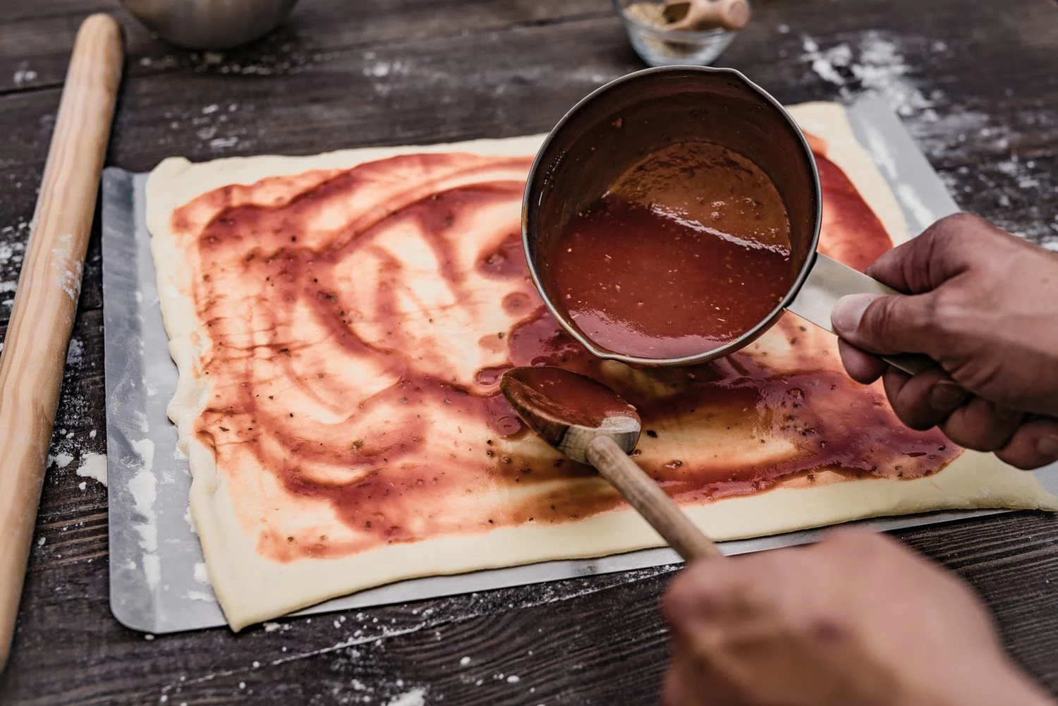 Grillfürst Pizzastein Eckig 40 X 30 Cm Mit Pizzablech 4 Grillfürst Pizzastein Eckig 40 X 30 Cm Mit Pizzablech – Bild 4