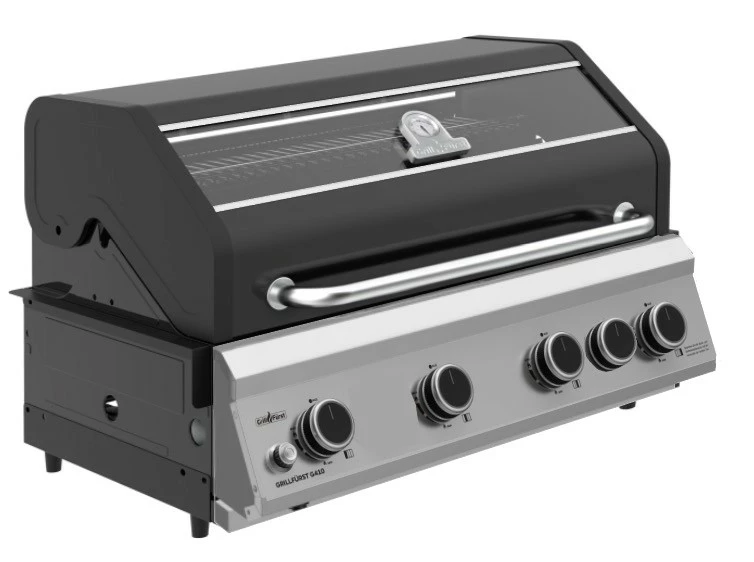 Grillfürst G490G 4-Brenner Einbaugrill - Black Edition - Mit Heckbrenner Und Gusseisen Rosten 1 Grillfürst G490G 4-Brenner Einbaugrill - Black Edition - Mit Heckbrenner Und Gusseisen Rosten