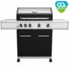 Grillfürst G410E 4-Brenner Gasgrill Mit Hochtemperaturbrenner Und Edelstahl Rosten