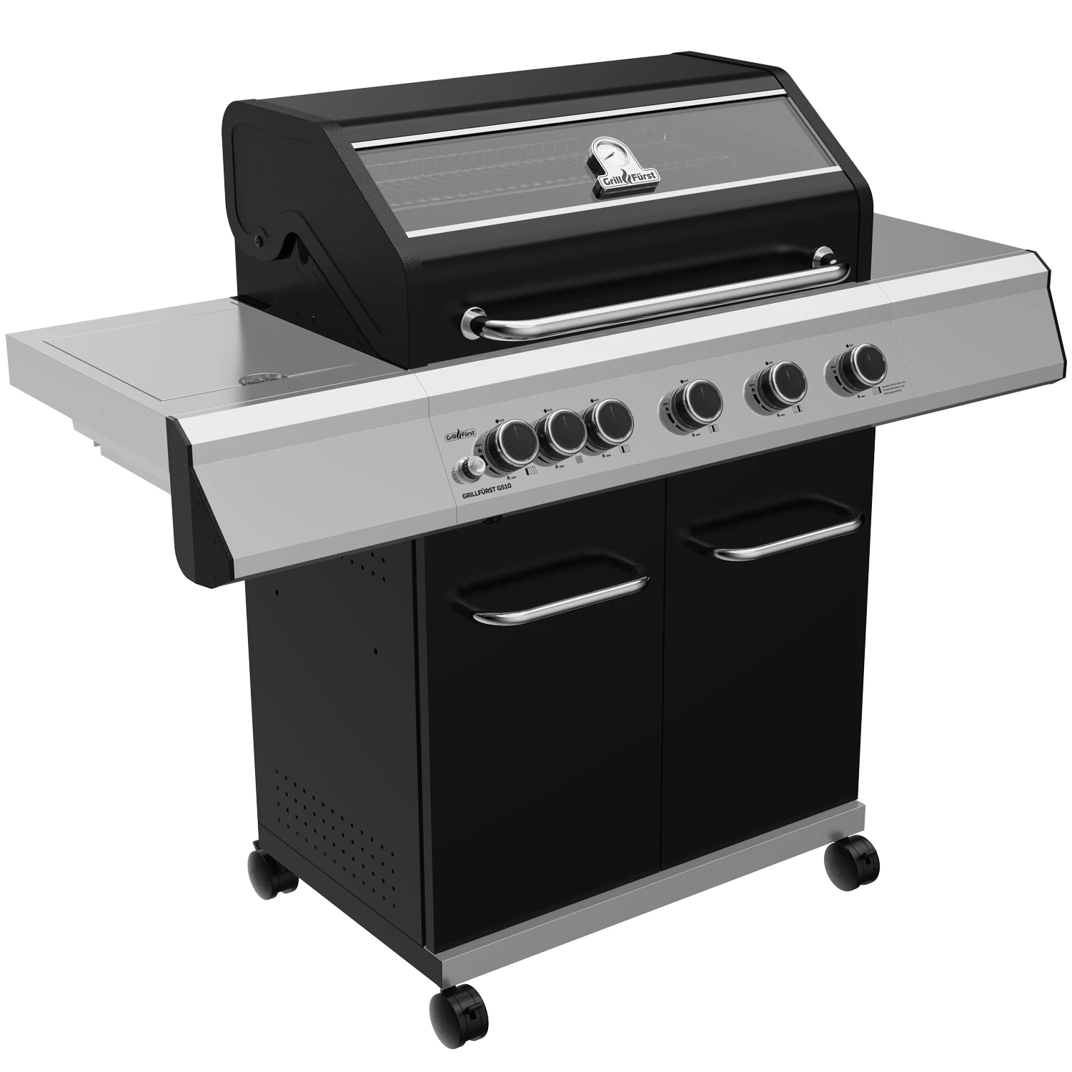Grillfürst G510E 5-Brenner Gasgrill Mit Hochtemperaturbrenner Und Edelstahl Rosten - X-DEAL Inkl. Zubehörpaket 2 Grillfürst G510E 5-Brenner Gasgrill Mit Hochtemperaturbrenner Und Edelstahl Rosten - X-DEAL Inkl. Zubehörpaket – Bild 2