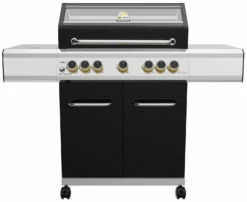 Grillfürst G520G 5-Brenner Gasgrill Borussia Dortmund Edition Mit Hochtemperaturbrenner, Heckbrenner Und Gusseisen Rosten