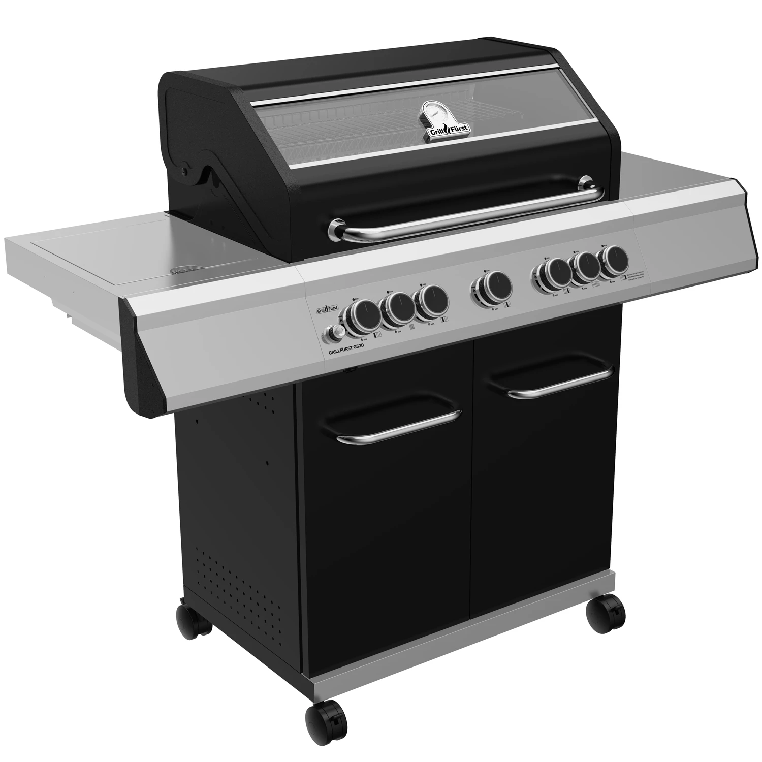 Grillfürst G520E 5-Brenner Gasgrill Mit Hochtemperaturbrenner, Heckbrenner Und Edelstahl Rosten 2 Grillfürst G520E 5-Brenner Gasgrill Mit Hochtemperaturbrenner, Heckbrenner Und Edelstahl Rosten – Bild 2