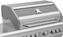 Grillfürst G521E 5-Brenner Edelstahl-Gasgrill Mit Hochtemperaturbrenner, Heckbrenner Und Edelstahl Rosten -Grill Verkaufs-Shop Grillfuerst Gasgrill G521E Edelstahl Sichtscheibe 1