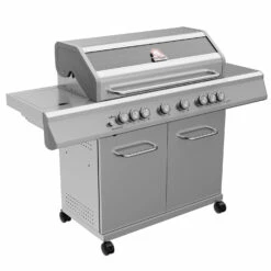 Grillfürst G621E 6-Brenner Edelstahl-Gasgrill - Eintracht Frankfurt Edition - Edelstahlroste