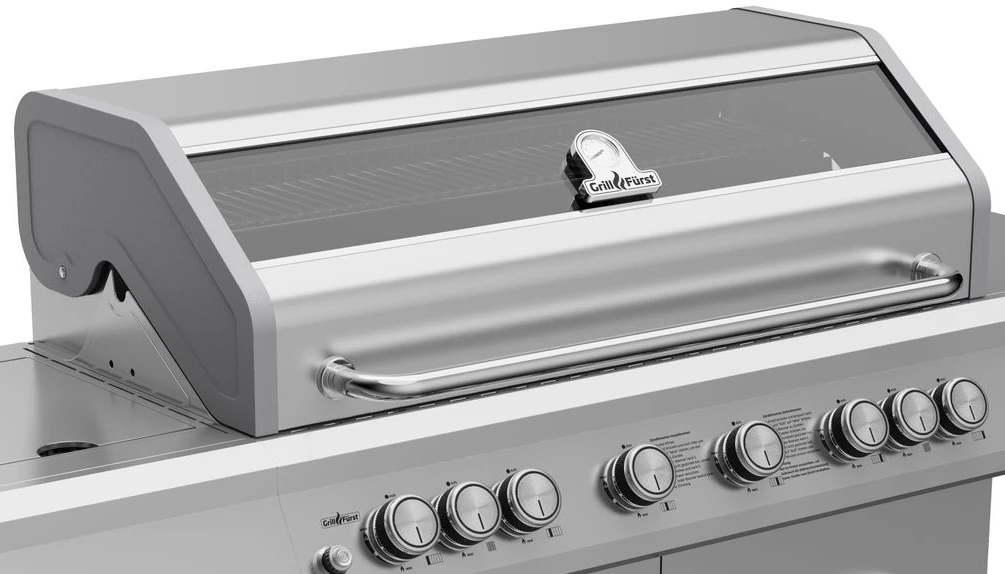 Grillfürst G621G 6-Brenner Edelstahl-Gasgrill Mit Hochtemperaturbrenner, Heckbrenner Und Gusseisen Rosten 3 Grillfürst G621G 6-Brenner Edelstahl-Gasgrill Mit Hochtemperaturbrenner, Heckbrenner Und Gusseisen Rosten – Bild 3