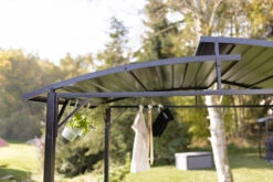 Grillfürst Premium Grillpavillon Aus Stahl Mit Wetterfestem Metalldach Und Ablageflächen -Grill Verkaufs-Shop Grillfuerst Grillpavillon Gasgrill Garten Stahl