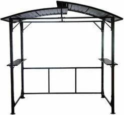 Grillfürst Premium Grillpavillon Aus Stahl Mit Wetterfestem Metalldach Und Ablageflächen