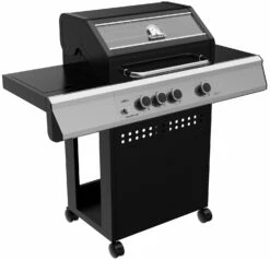 Grillfürst S330G 3-Brenner Gasgrill Mit Seitenkocher Und Gusseisen Rosten