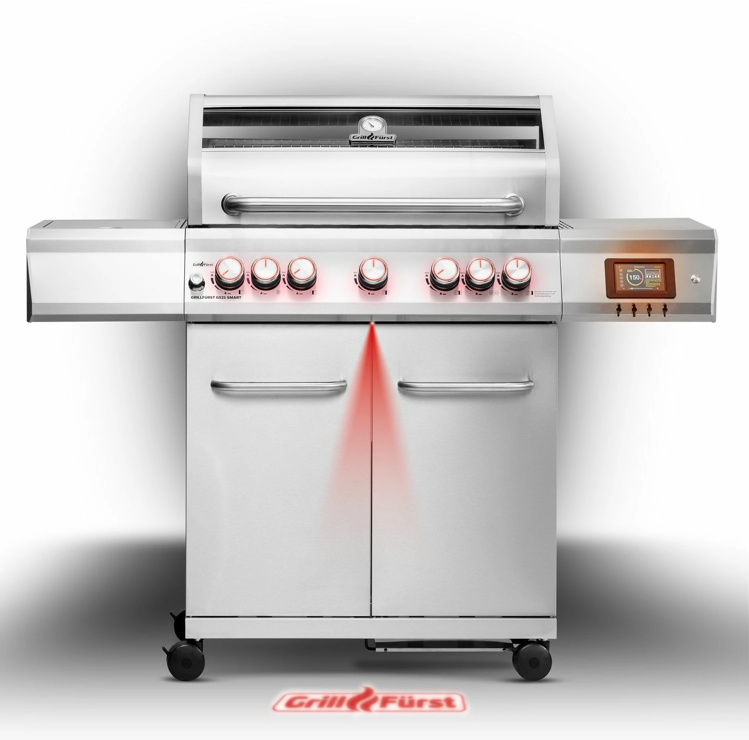 Grillfürst G521G Smart Grill - Mit Automatischer Temperatursteuerung, Hochtemperaturbrenner, Heckbrenner Und Gusseisen Rosten 9 Grillfürst G521G Smart Grill - Mit Automatischer Temperatursteuerung, Hochtemperaturbrenner, Heckbrenner Und Gusseisen Rosten – Bild 9