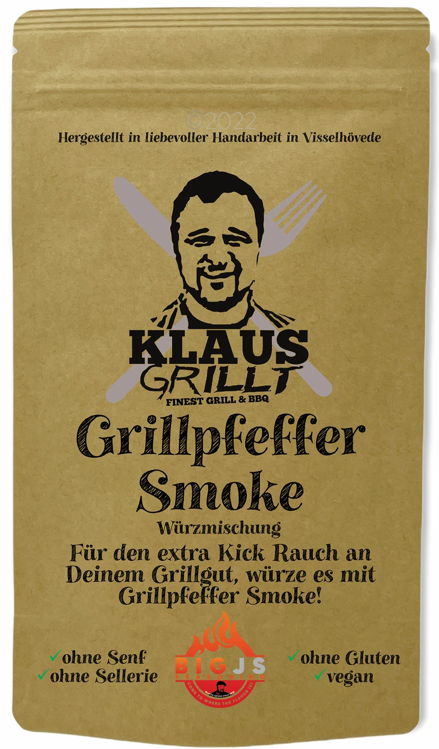 Grillpfeffer Smoke 250 G Beutel By Klaus Grillt 1 Grillpfeffer Smoke 250 G Beutel By Klaus Grillt