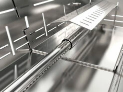 Knister Edelstahl-Gasgrill - Ausziehbarer Kompaktgrill 17 Knister Edelstahl-Gasgrill - Ausziehbarer Kompaktgrill -Grill Verkaufs-Shop Knister Edelstahl Gasgrill Kompaktgrill Brenner Detail