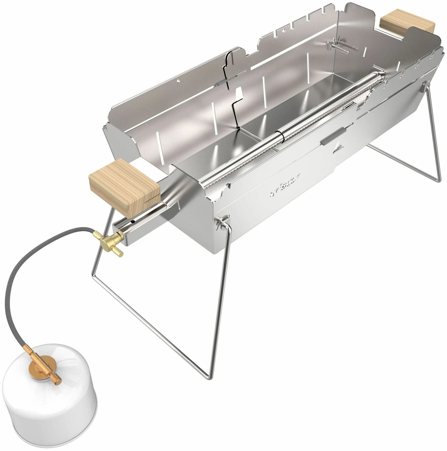 Knister Edelstahl-Gasgrill - Ausziehbarer Kompaktgrill 3 Knister Edelstahl-Gasgrill - Ausziehbarer Kompaktgrill – Bild 3