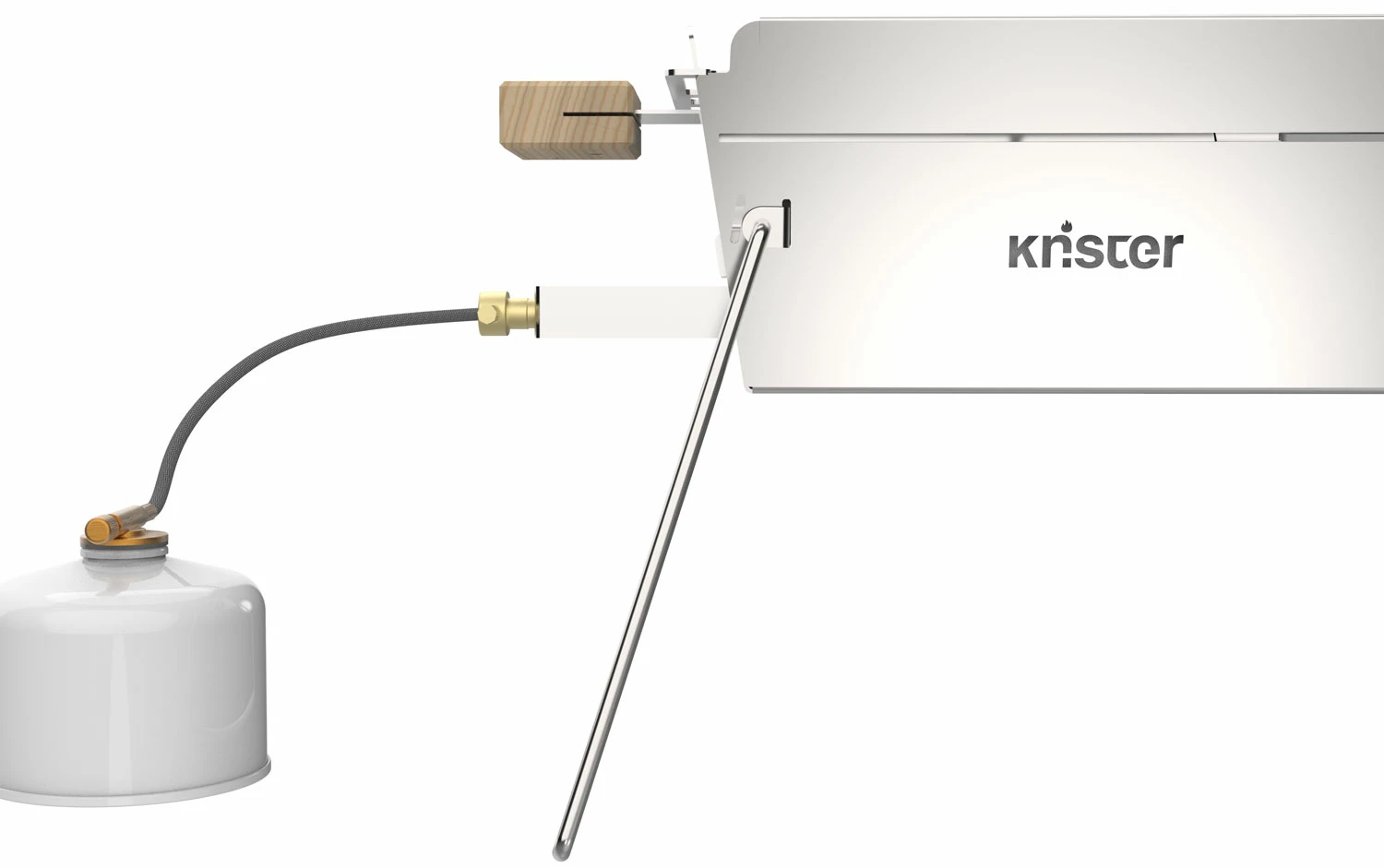 Knister Edelstahl-Gasgrill - Ausziehbarer Kompaktgrill 4 Knister Edelstahl-Gasgrill - Ausziehbarer Kompaktgrill – Bild 4