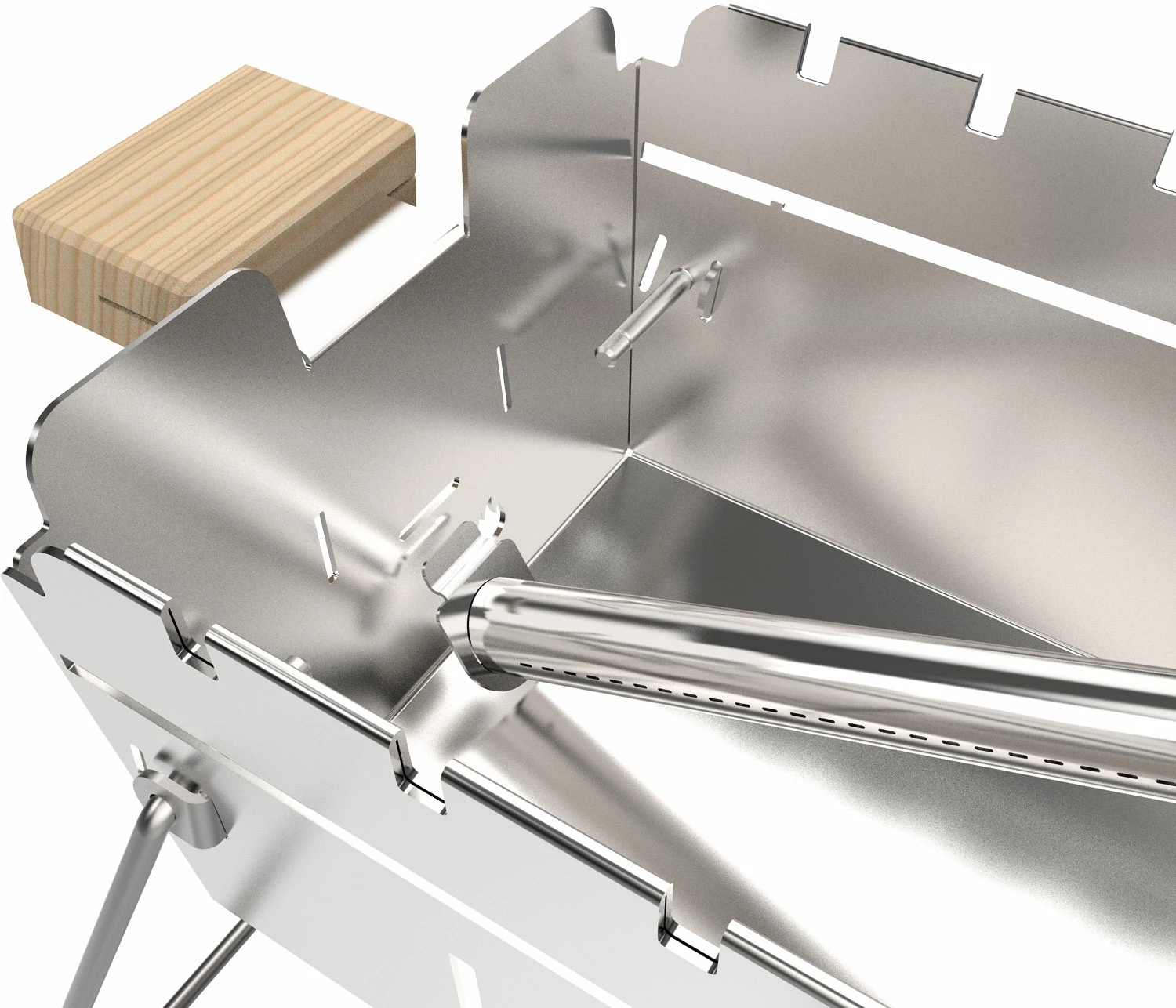 Knister Edelstahl-Gasgrill - Ausziehbarer Kompaktgrill 7 Knister Edelstahl-Gasgrill - Ausziehbarer Kompaktgrill – Bild 7