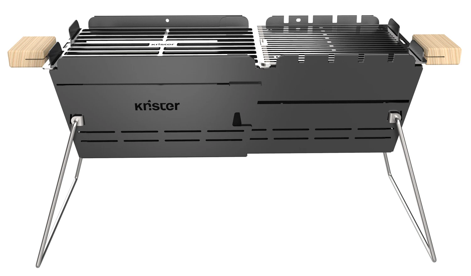 Knister Grill Original - Ausziehbarer Holzkohle Kompaktgrill 3 Knister Grill Original - Ausziehbarer Holzkohle Kompaktgrill – Bild 3