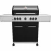 Grillfürst G520E 5-Brenner Gasgrill - 1. FC Köln Edition - Edelstahlroste