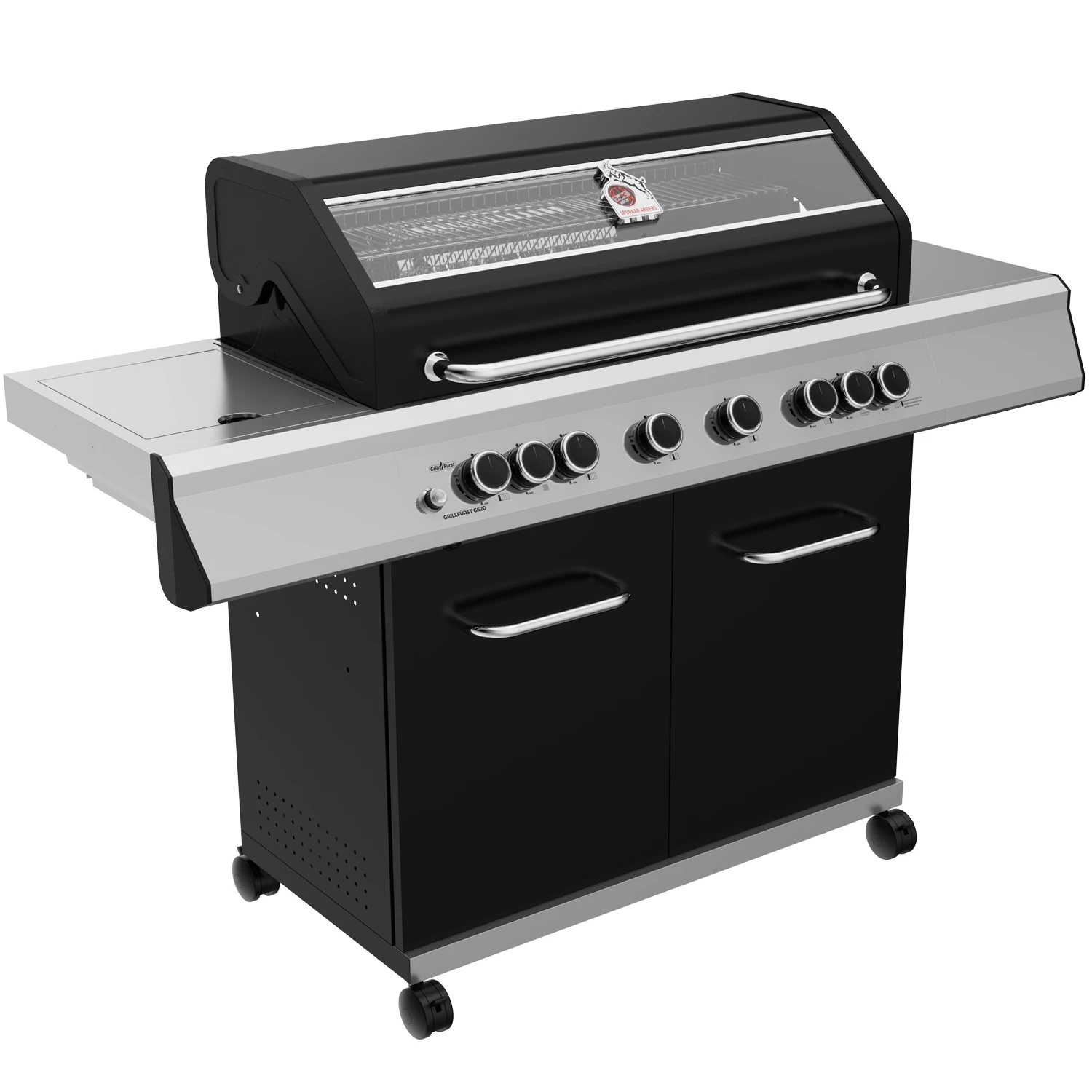 Grillfürst G620E 6-Brenner Gasgrill - 1. FC Köln Edition - Edelstahlroste 2 Grillfürst G620E 6-Brenner Gasgrill - 1. FC Köln Edition - Edelstahlroste – Bild 2