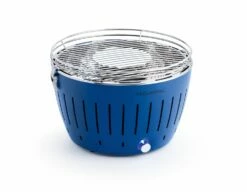 LotusGrill Classic - Holzkohle Tischgrill - Tiefblau Inkl. Tasche