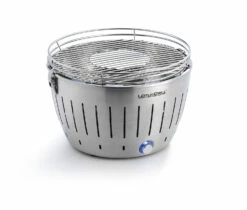 LotusGrill Classic - Holzkohle Tischgrill - Metallicsilber Inkl. Tasche