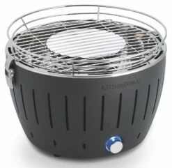 LotusGrill S - Holzkohle Tischgrill - Anthrazitgrau Inkl. Tasche
