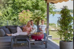 LotusGrill XXL - Holzkohle Grillstation - Feuerrot 9 LotusGrill XXL - Holzkohle Grillstation - Feuerrot -Grill Verkaufs-Shop LotusGrill XXL Feuerrot ohne Wagen Tischgrill