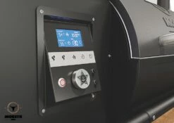 Moesta Pelletgrill Sheriff Inklusive Bambus Ablagebrett - Modell 2023 -Grill Verkaufs-Shop Moesta BBQPelletgrill Bedienung digital