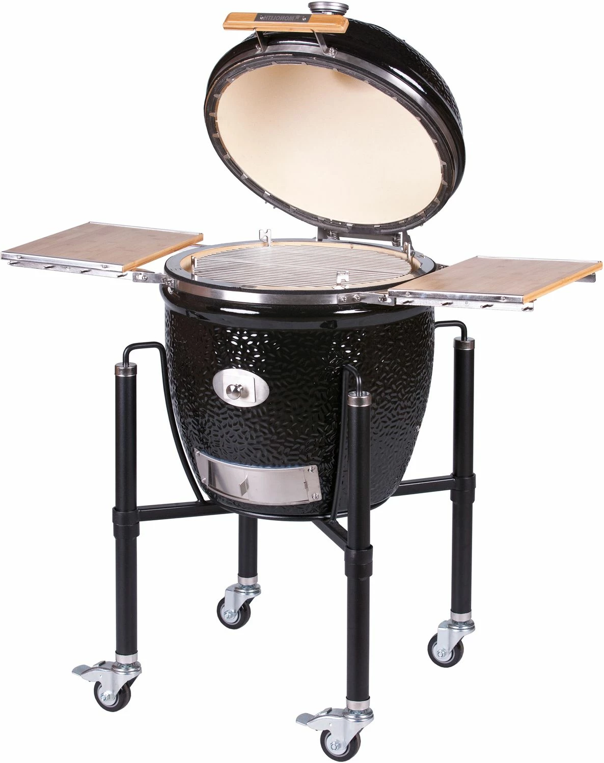 Monolith Grill CLASSIC BBQ GURU - PRO-Serie 2.0 Schwarz - MIT Gestell Und Seitentischen - Inkl. DigiQ Controller Set 3 Monolith Grill CLASSIC BBQ GURU - PRO-Serie 2.0 Schwarz - MIT Gestell Und Seitentischen - Inkl. DigiQ Controller Set – Bild 3